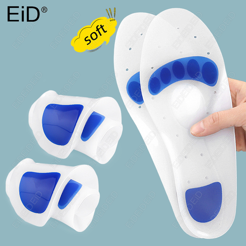 Men'S Shoes Plantar Fasciitis - EID Ortopedik Silikon Jel Tabanlıklar Düz