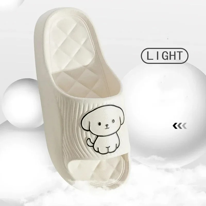 Men'S Shoes Slip On - Sevimli Karikatür Terlik Banyo Terliği Bulut