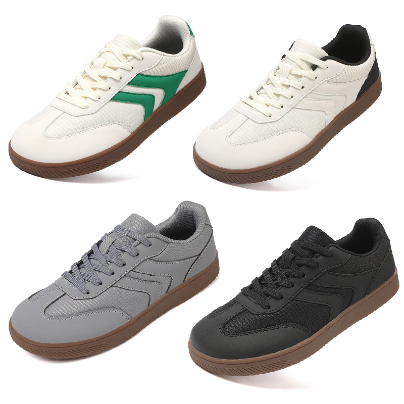 Men'S Shoes Zero Drop - Geniş Burunlu Ayakkabılar Unisex Suni Deri