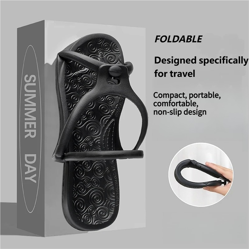 Men'S Shoes Slip On - Geliştirilmiş Katlanabilir Seyahat Terlikleri Unisex EVA