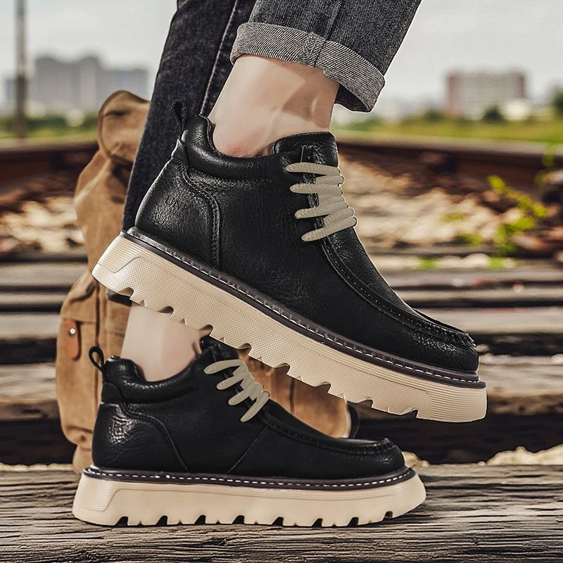 Men'S Shoes Increase Height - Erkek Kışlık Chelsea Botları İngiliz Tarzı