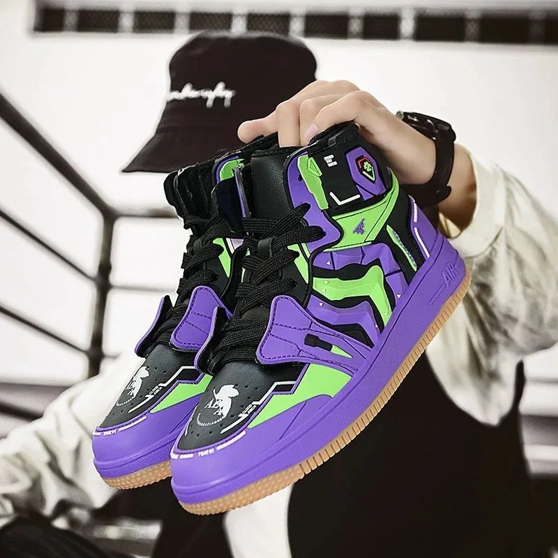 Men'S Shoes Basketball - Premium Cosplay Kıyafeti EVANGELION Basketbol Ayakkabıları