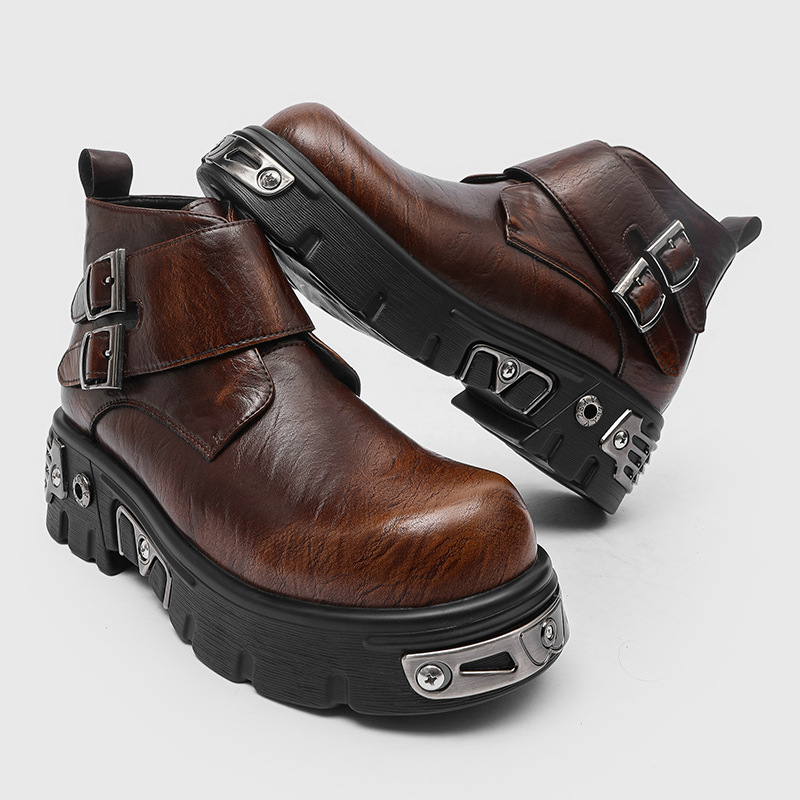 Men'S Shoes Dq - Büyük beden erkek moda punk goth