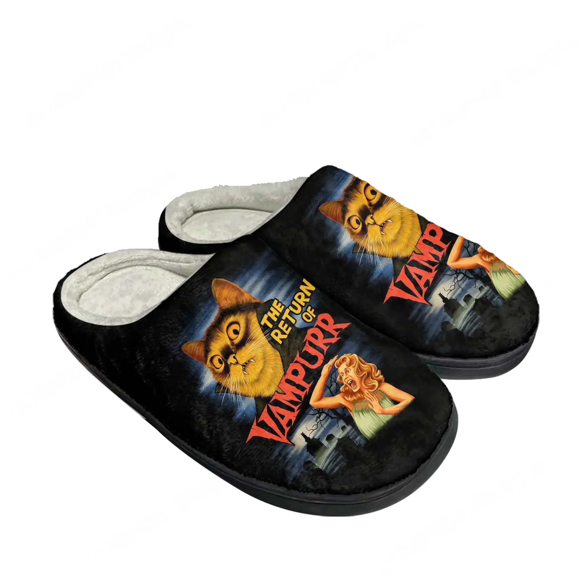Men Shoes Winter - Kedi Vampir ayakkabıları Pamuklu Terlikler Kedi