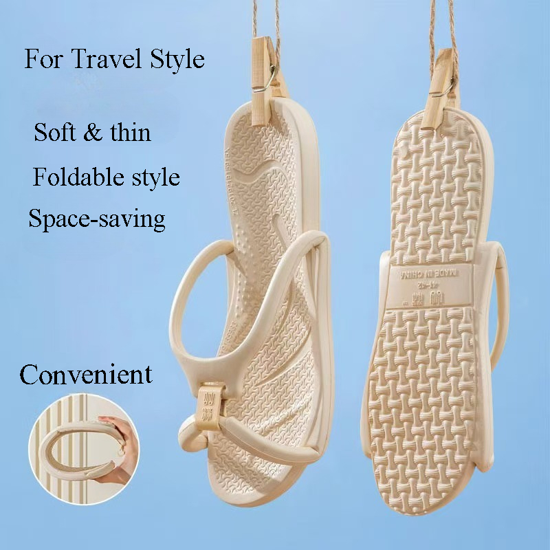 Men'S Shoes Slip On - Katlanabilir Seyahat Terlikleri Unisex EVA Parmak