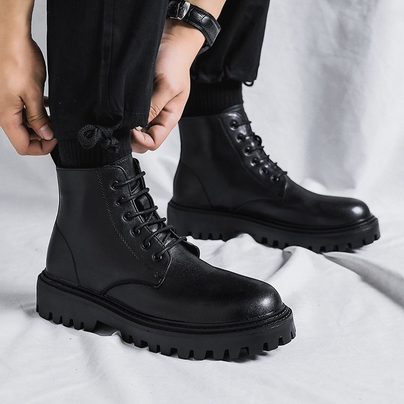 Erkek Yüksek Bilekli Deri Botl - Men'S Shoes Increase Height incelemesi ve fiyatı