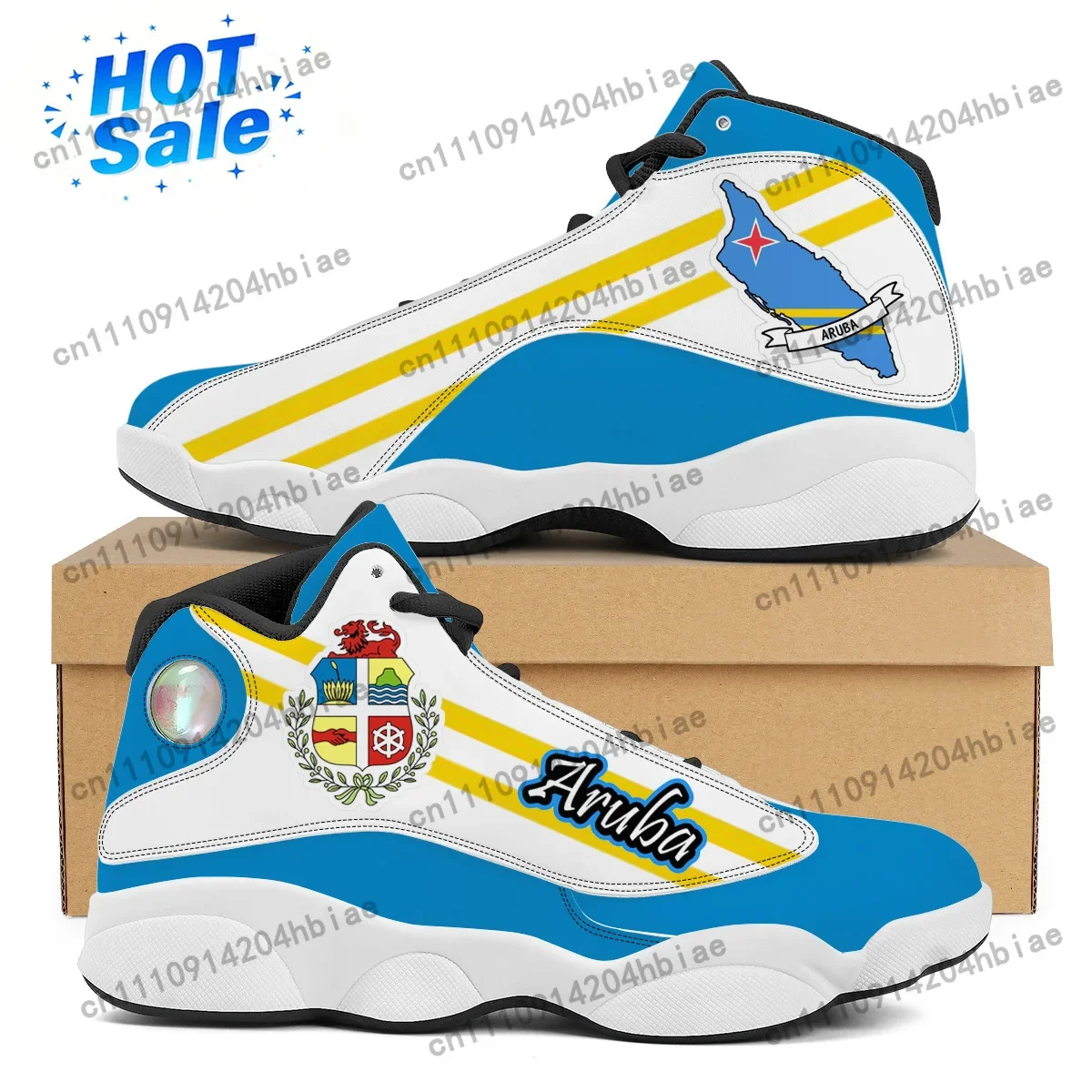 ARUBA Bayrağı Baskı Özel Serin - Men'S Shoes Basketball incelemesi ve fiyatı