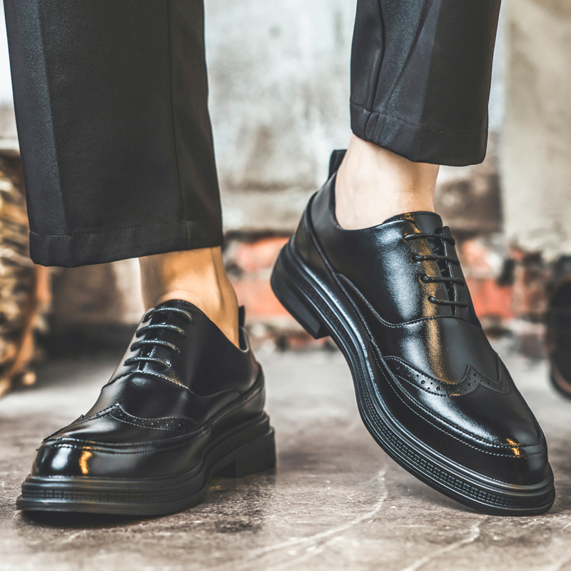 Erkek Boy Uzatıcı Deri Ayakkab - Oxford Brogue Leather incelemesi ve fiyatı