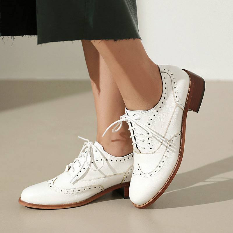 Kadınlar İçin Brogue Oxford Ay - Oxford Brogue Leather incelemesi ve fiyatı