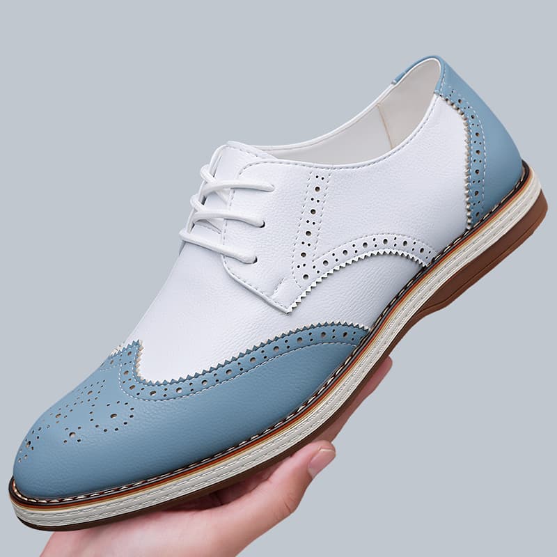 Erkek Beyaz Mavi İki Renkli Br - Oxford Brogue Leather incelemesi ve fiyatı