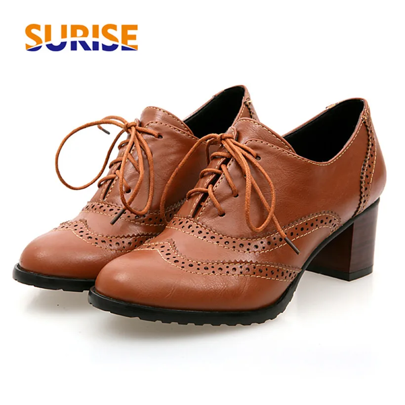 İngiliz Kadın Oxfords Yüksek B - Oxford Brogue Leather incelemesi ve fiyatı