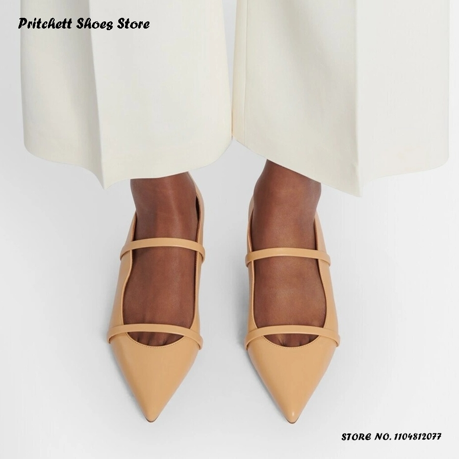 Kadın Çift Bantlı Deri Bale Ba - Men'S Shoes Slip On incelemesi ve fiyatı