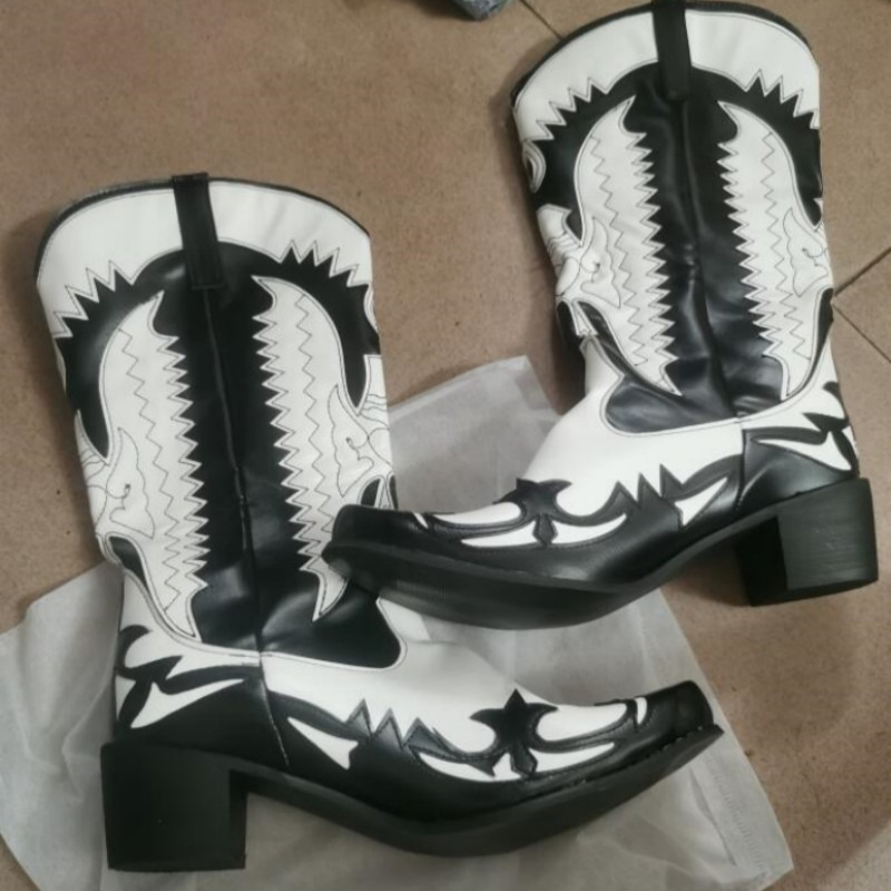 2027 Moda Yeni Erkek Kovboy Bo - Men Shoes Size 46 incelemesi ve fiyatı
