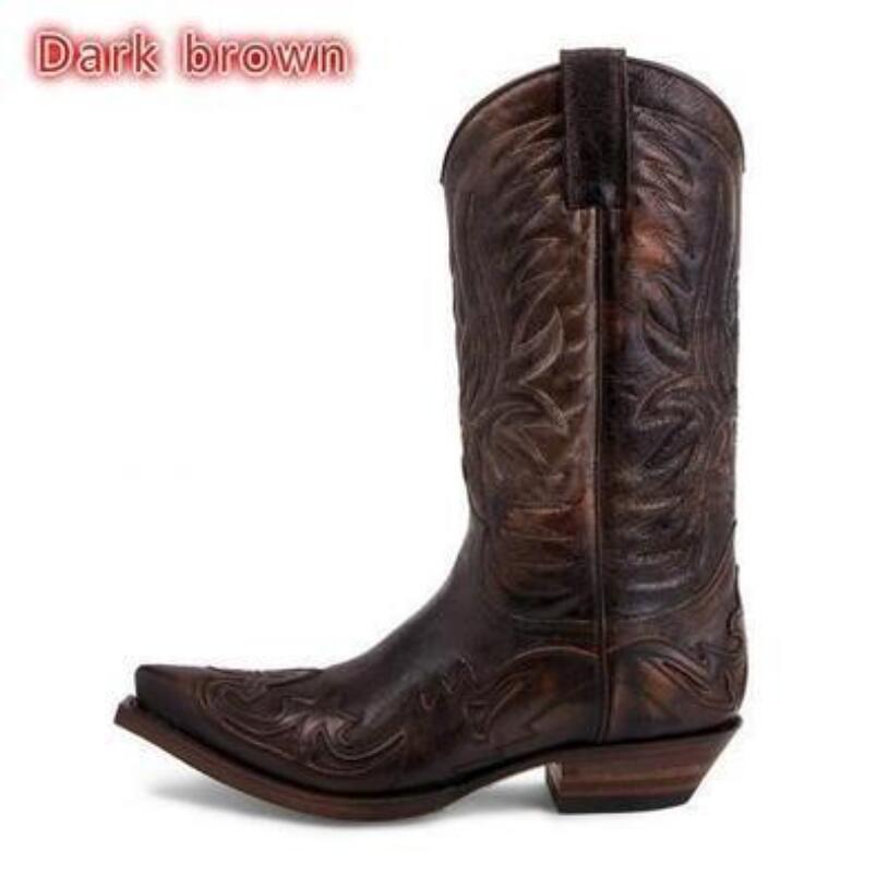 2027 Moda Yeni Erkek Kovboy Bo - Men Shoes Size 46 incelemesi ve fiyatı