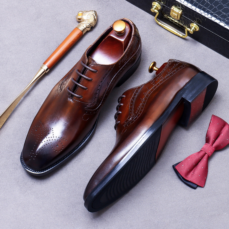 Erkek Vintage Yazılı Desenli B - Oxford Brogue Leather incelemesi ve fiyatı