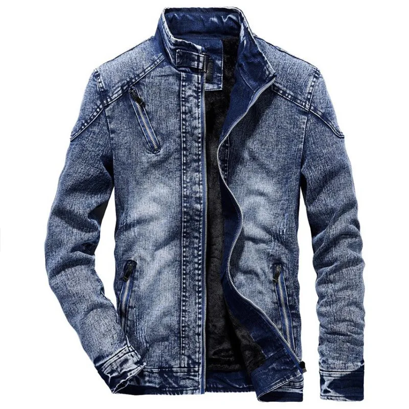 Denim ceket erkekler kış artı  - Men'S Shoes With Jeans incelemesi ve fiyatı