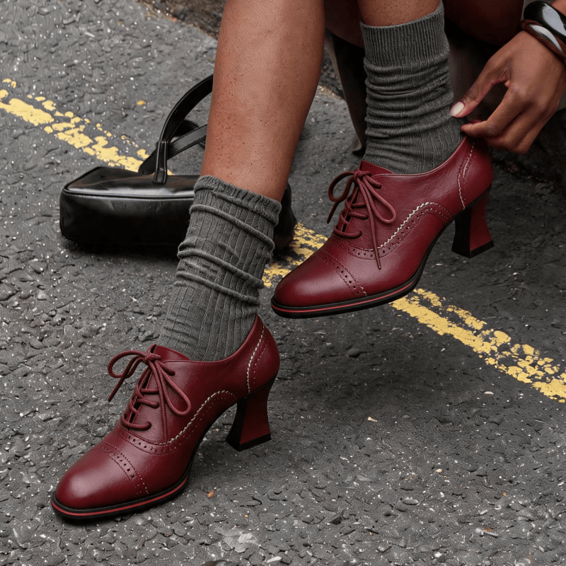 Kadın Suni Deri Brogue Oxford  - Oxford Brogue Leather incelemesi ve fiyatı